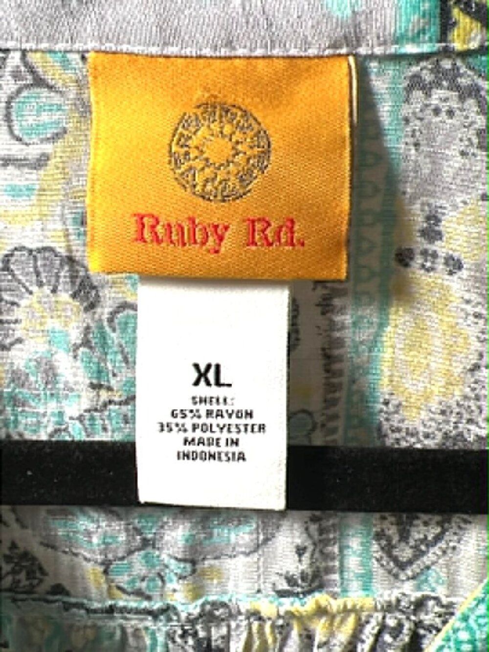 Ruby Rd. Patchwork Print Blouse – Size XL – Boho Multicolor - Picture 5 of 5